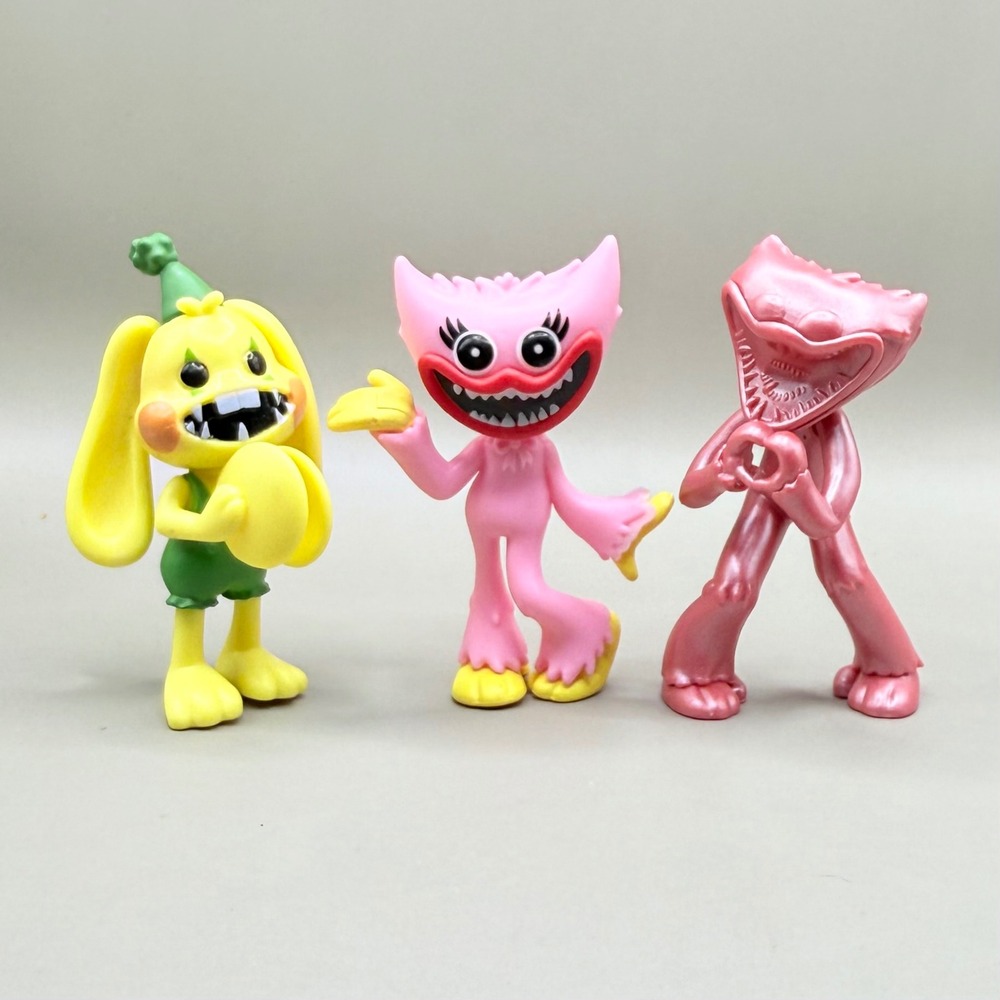 PhatMojo Poppy Playtime Mini Figures Lot Kissy Missy Bunzo Bunny 2022 3pc Toys